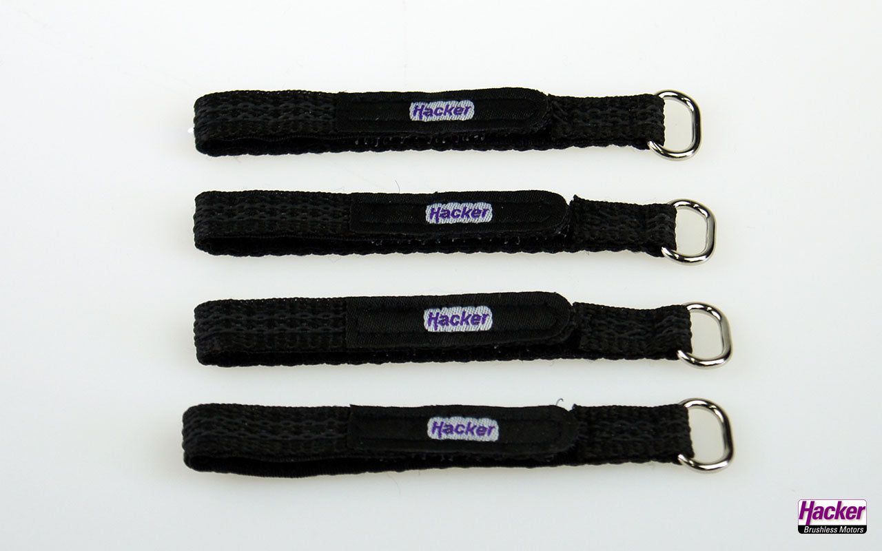 Hook-and-loop Strap, rubberized, 10x150mm, 4-pack, Hacker # 28883015
