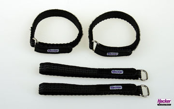 Velcro Strap Rubberized, 10x200mm, 4-Pack, Hacker # 28883020
