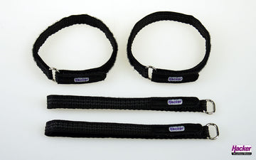Velcro strap, rubberized, 10x250mm, 4-pack, Hacker # 28883025