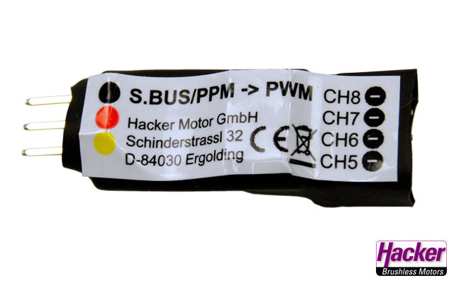 Jeti/Duplex S.BUS/PPM->PWM Converter CH5-8, Hacker # 29854846