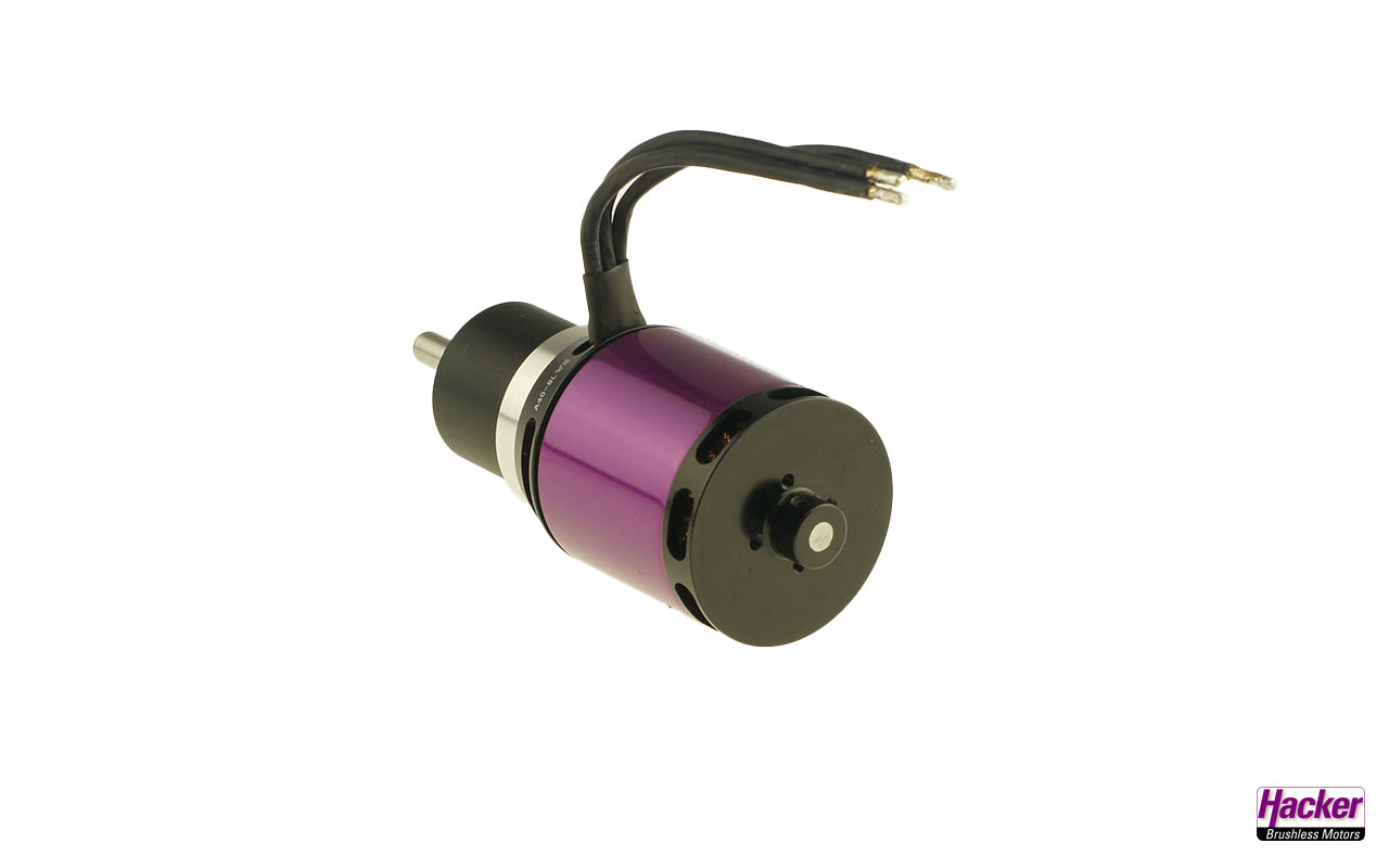 Hacker A40-8L, V2, 8-pole with gearbox 6.75:1, 194 rpm/V