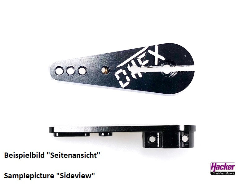 Ditex Alu Servohebel 50mm einseitig für 25 Zähne Futaba Abtriebe, # 50050050