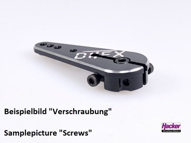 Ditex Alu Servohebel 50mm einseitig für 25 Zähne Futaba Abtriebe, # 50050050
