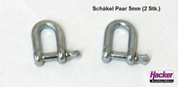 Para-RC Schäkel 5,0mm (1 Paar), # 67002104