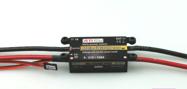 DUPLEX 2.4EX Main Switch 100 mit Magnet Switch, Hacker / Jeti # 80001230
