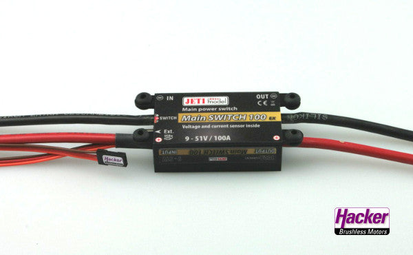 DUPLEX 2.4EX Main Switch 100 mit Magnet Switch, Hacker / Jeti # 80001230