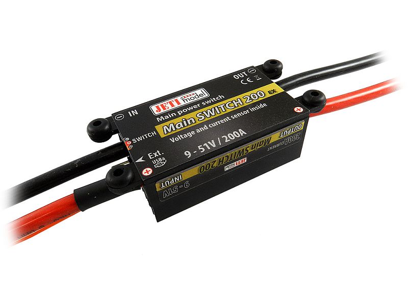 DUPLEX 2.4EX Main Switch 200 mit Magnet Switch, Hacker / Jeti # 80001232