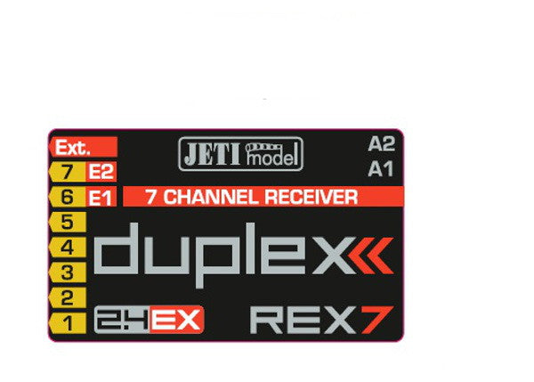 Jeti DUPLEX 2.4EX Empfänger REX 7, Hacker # 80001238