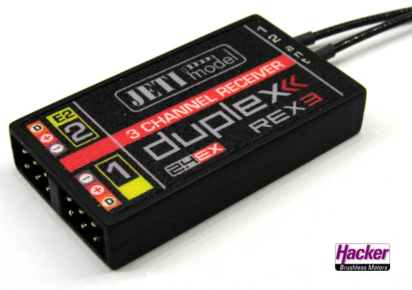 Jeti DUPLEX 2.4EX Empfänger REX 3, Hacker # 80001248