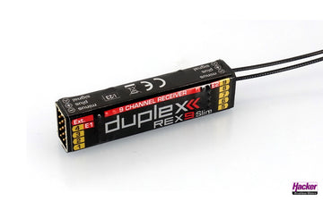 Jeti DUPLEX 2.4EX Receiver REX 9 SLIM, Hacker # 80001256