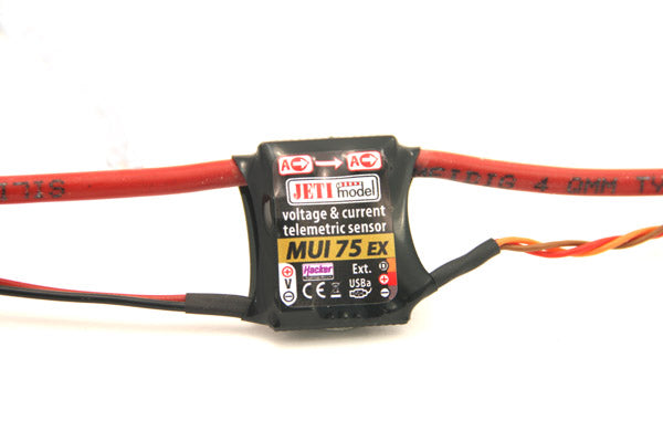 Voltage and Current Sensor Jeti MUI 75 EX (up to 75A) for Jeti Duplex 2.4Ghz