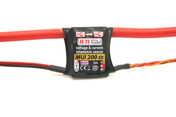 Spannungs- und Stromsensor Jeti MUI 200 (bis 200A) für Jeti Duplex 2.4EX System