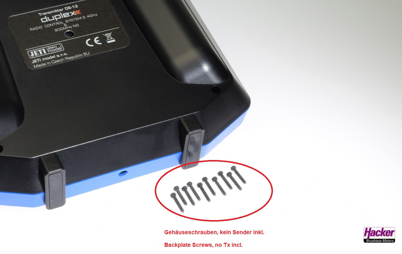 Ersatzschrauben (10 Stück) für Rückplatte Handsender DS-12