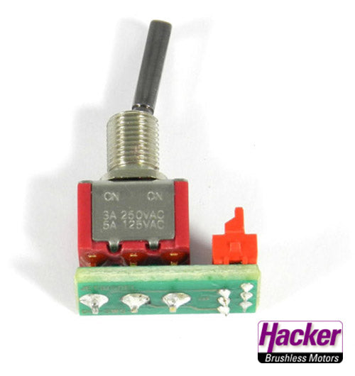 3-position switch (short) for Jeti Duplex DC Transmitters, Hacker # 80001525