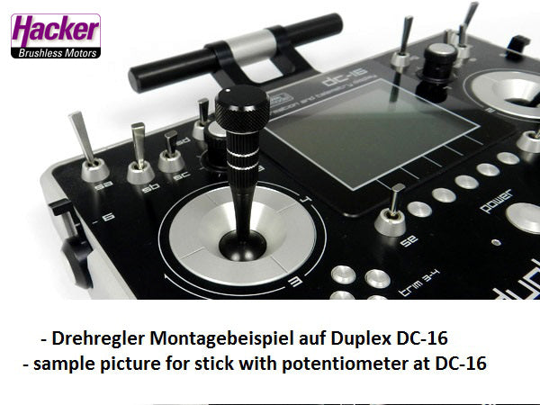 Knüppel-Drehregler für Jeti DUPLEX 2,4EX DC/DS Sender, Hacker # 80001538