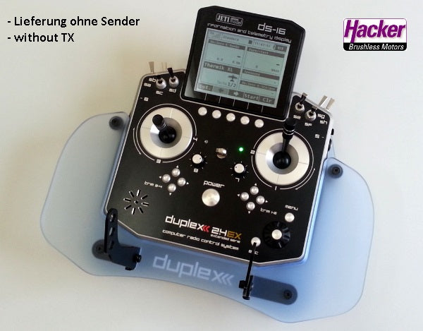 Senderpult Acryl (blau) für Jeti Handsender DS-16/DS-14, Hacker # 80001542