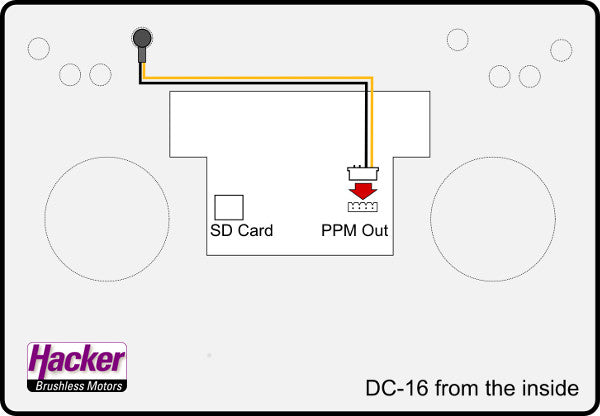 PPM-DSC-Buchse-Rot (stereo) für Jeti Duplex Sender DC/DS-16, # 80001553