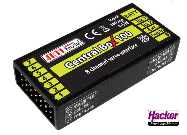 JETI DUPLEX 2.4EX Central Box 100, Hacker # 80001603