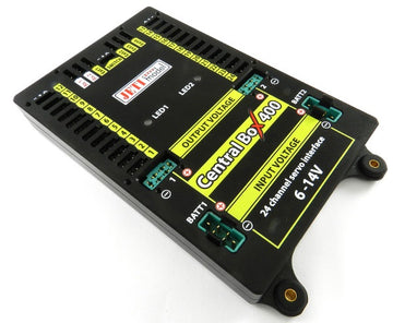 JETI DUPLEX 2.4EX Central Box 400 + 2x Rsat2 + RC Switch, Hacker # 80001607