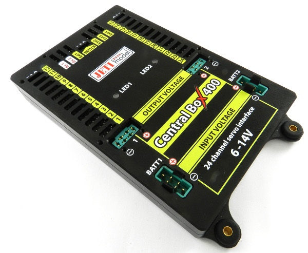 JETI DUPLEX 2.4EX Central Box 400 + 2x Rsat2 + RC Switch, Hacker # 80001607