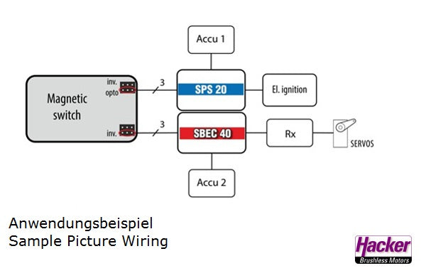 Jeti Duplex Magnetic Switch; Hacker # 80001608