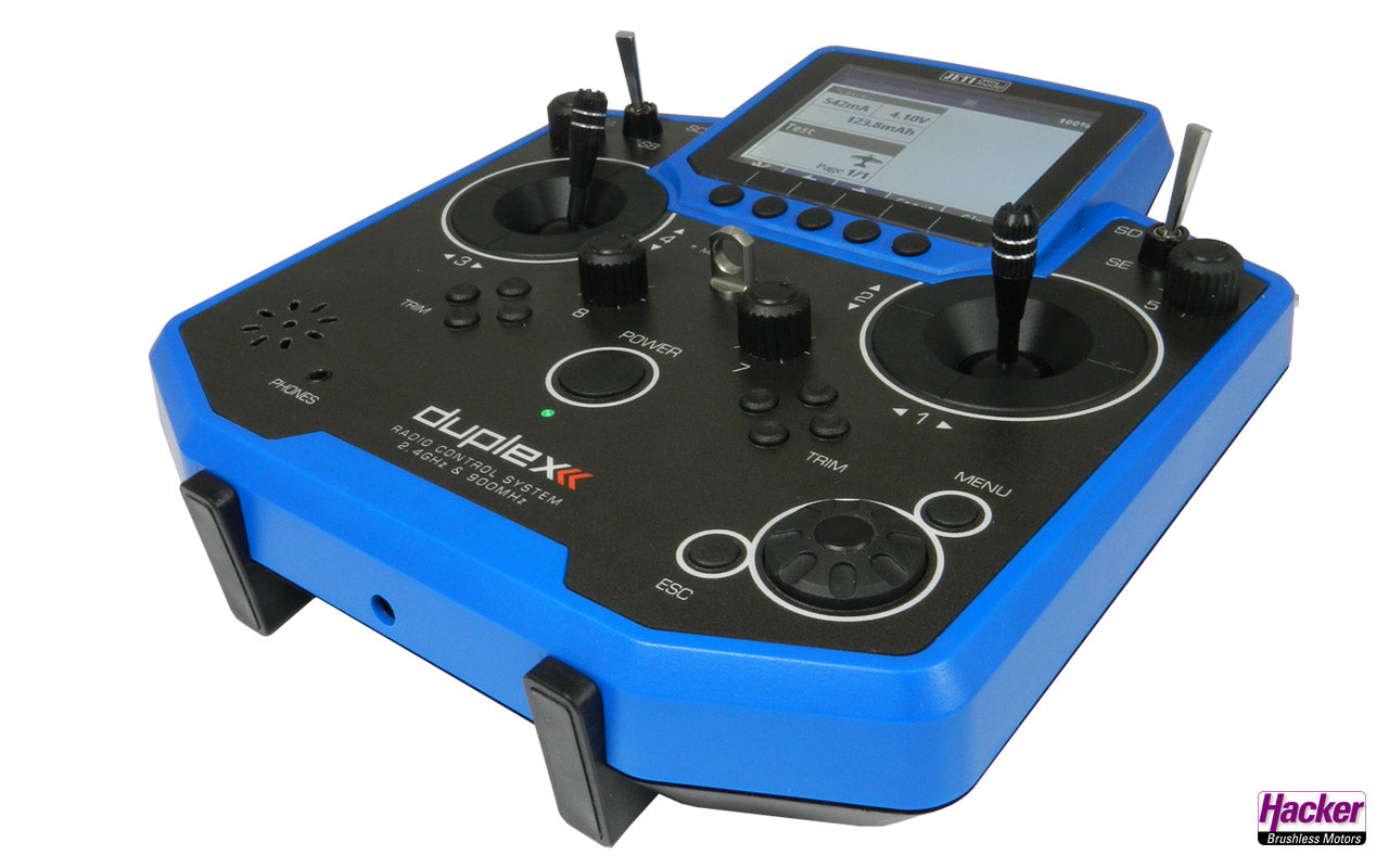 DS-12 Duplex 2,4EX Handsender, Mode 2, blau
