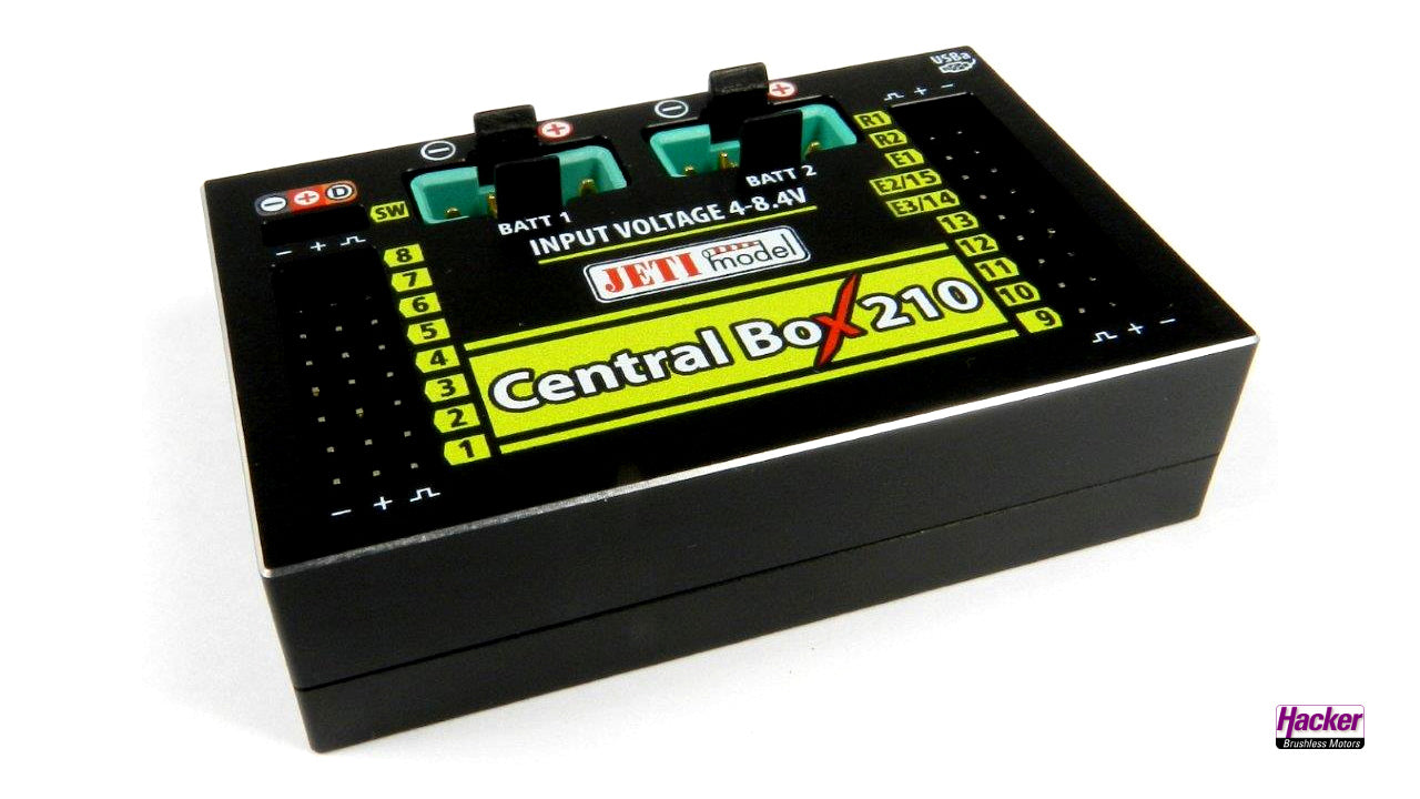 Central Box 210, incl. 2x Rsat2 und RC Switch, DUPLEX 2.4EX, Hacker # 80001672