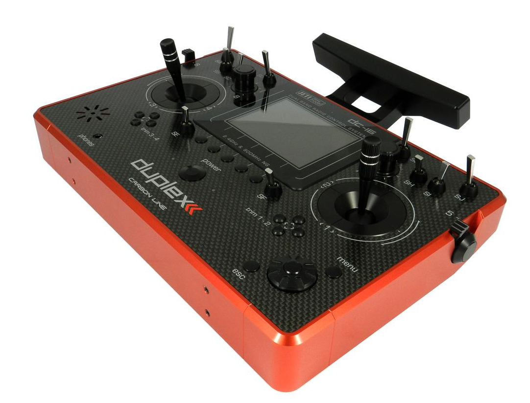 Tray Transmitter DC-16 II Carbon Line Red Multimode, incl. REX 10