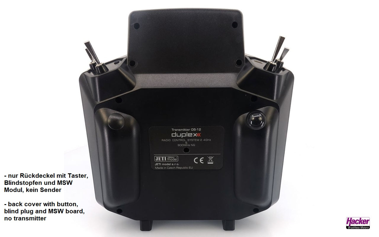 Gehäuse Rückseite zu DS-12 für F3K, Hacker # 80001696