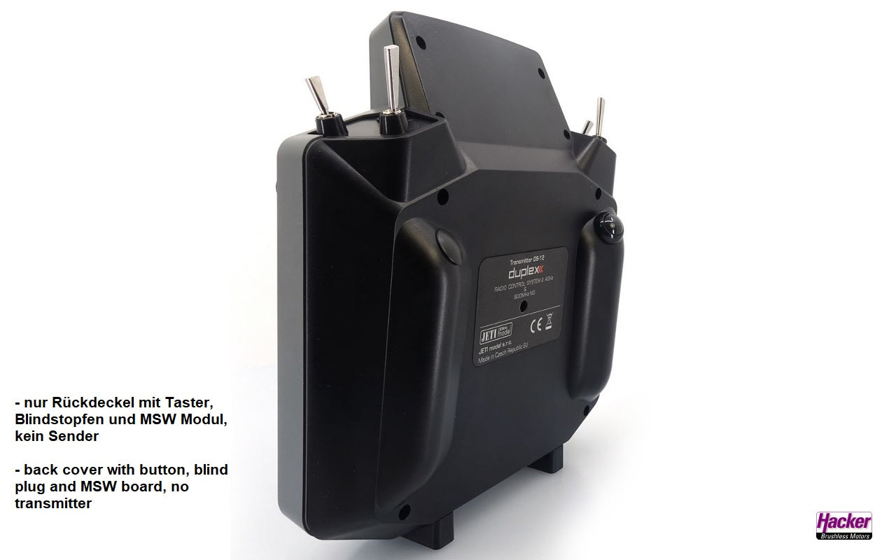 Gehäuse Rückseite zu DS-12 für F3K, Hacker # 80001696