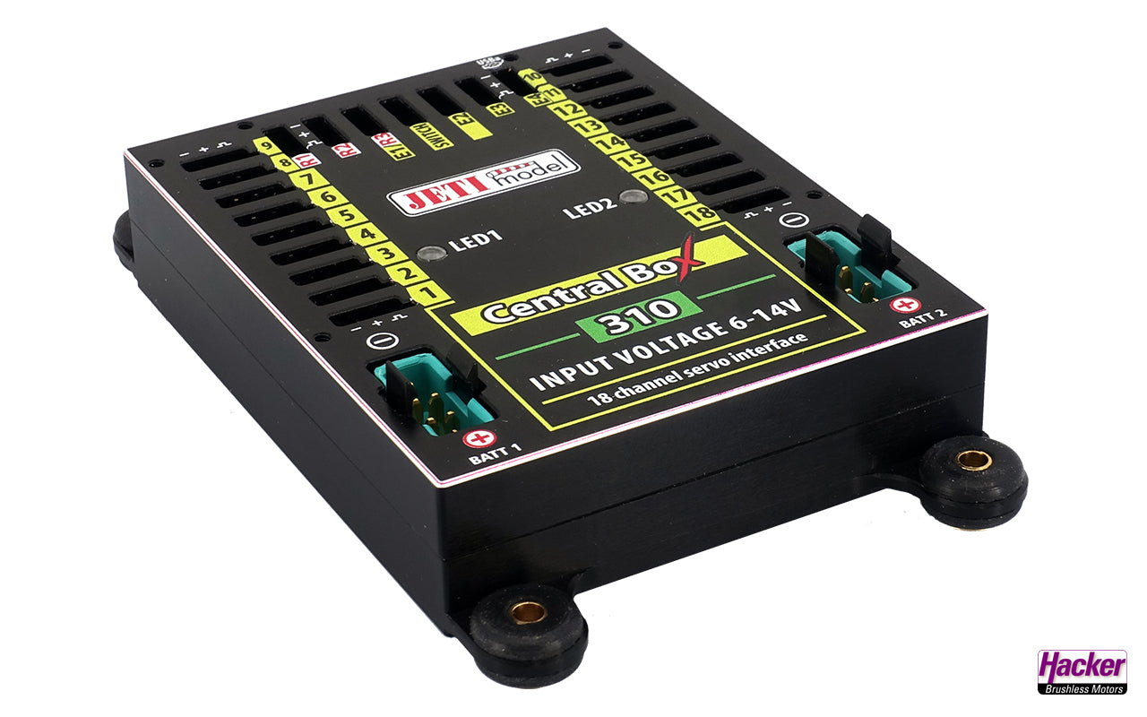 Central Box 310, incl. 2x Rsat2 + RC Switch, DUPLEX 2.4EX, Hacker # 80001701