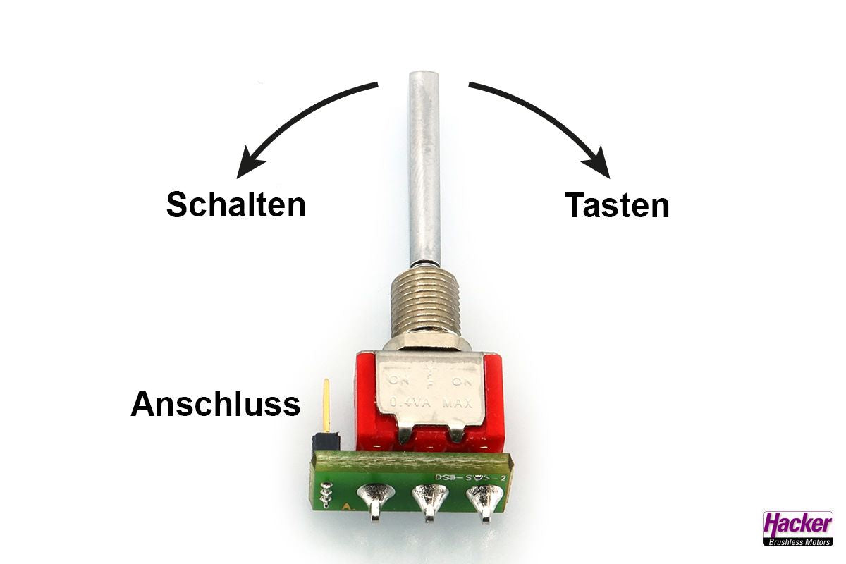 Tastschalter DOWN für DS-24 II Sender, auch für andere Jeti DS Sender