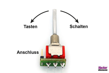 Tastschalter UP für DS-24 II Sender, auch für andere Jeti DS Sender