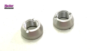 Ziermutter silber für Jeti Duplex DS-12, DS-14 und DS-16 Gehäuse (2 Stück)