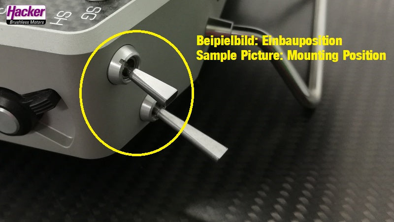 Ziermutter silber für Jeti Duplex DS-12, DS-14 und DS-16 Gehäuse (2 Stück)