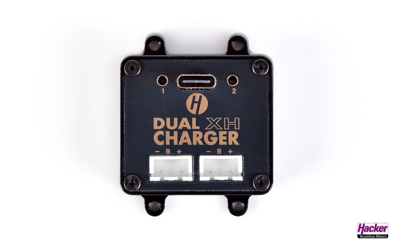 Dual Charger, mit 2x XH-Anschluss, für 2S LiPo oder LiIo, Hacker # 80009007