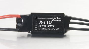 Hacker X-110 OPTO PRO Controller, (8-18NC, 2-6 LiPo)
