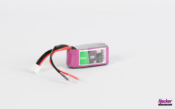 LiPo-Akku TF ECO-X, 3S/350mAh, 11.1V, 25C,Hacker, 42x21x22mm 31g