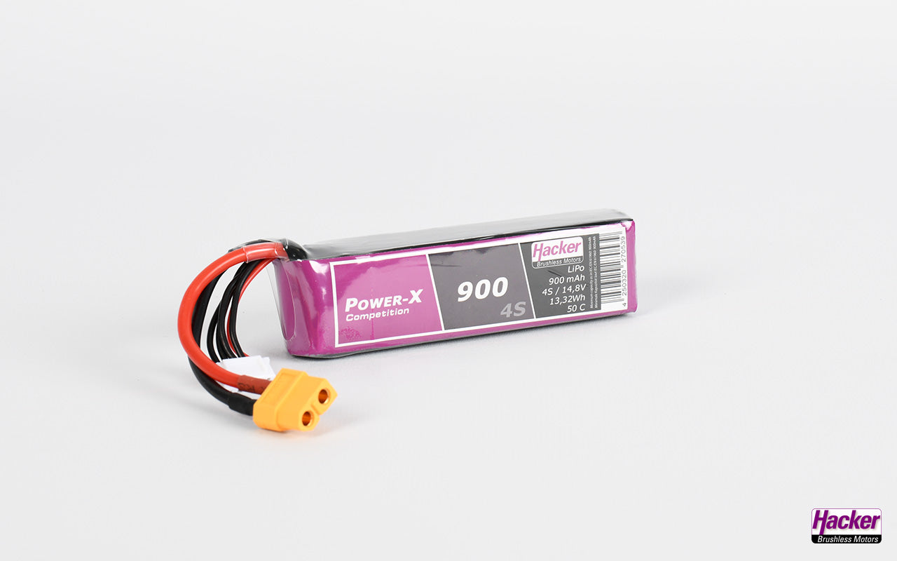 Lipo-Akku TF Power-X 900mAh 4S COMPETITION, Hacker, 90x26x20mm, 110g