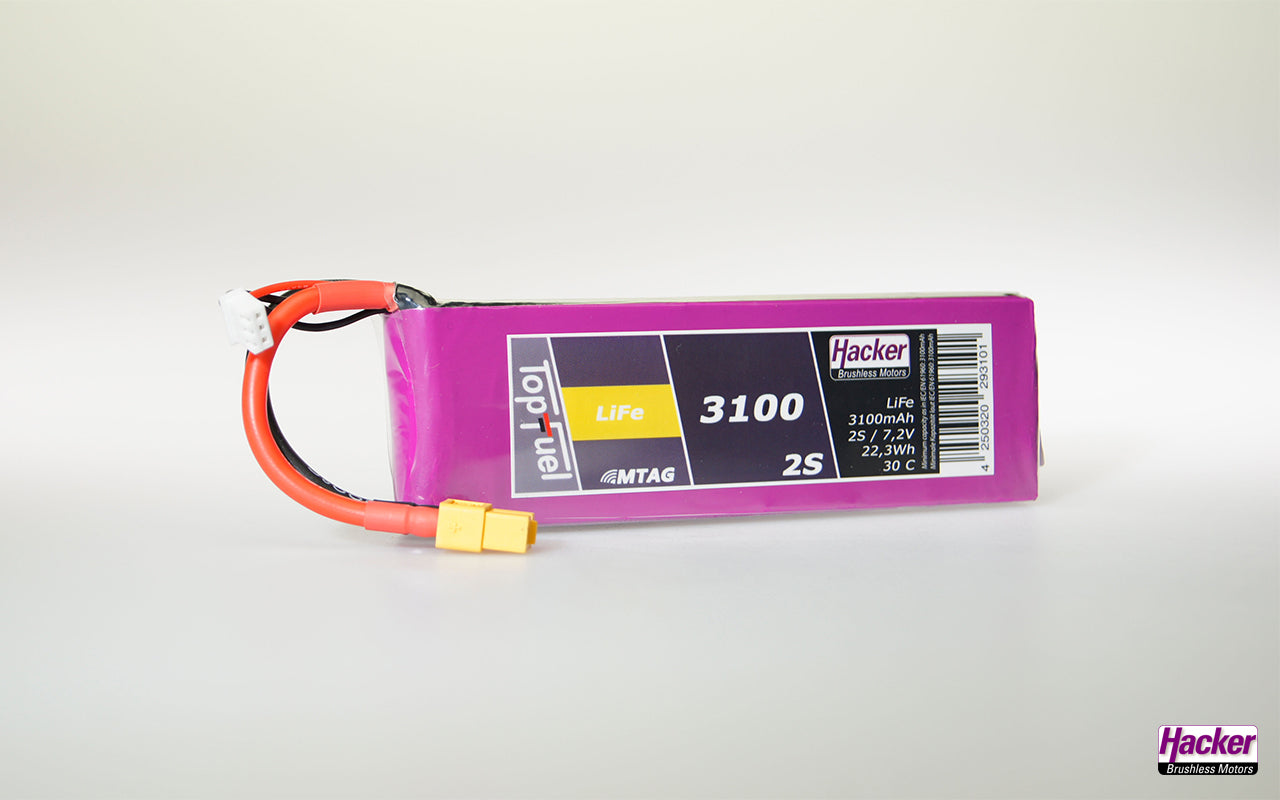 --LiFe--Akku TF ECO-X MTAG, 2S/3100mAh, 6.6V, 30C, 136x42x16mm, 192g