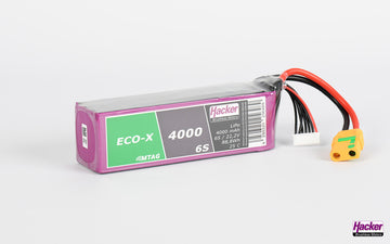 LiPo-Akku TF ECO-X MTAG, 6S/4000mAh, 22.2V, 25C, Hacker, 140x43x42mm, 506g
