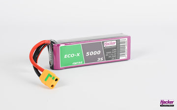 LiPo-Akku TF ECO-X MTAG, 3S/5000mAh, 11.1V, 25C, Hacker, 142x42x27mm, 352g