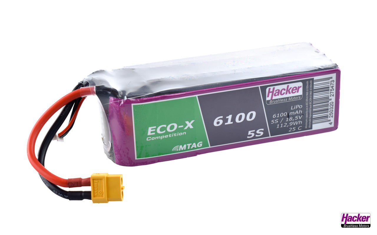 LiPo-Akku TF ECO-X COMPETITION MTAG, 5S/6100mAh, 18.5V, 25C Dauer # 96100521