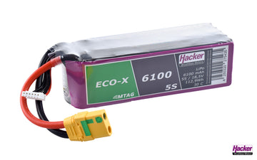 LiPo-Akku TF ECO-X MTAG, 5S/6100mAh, 18.5V, 30C Dauer, Hacker # 96100531
