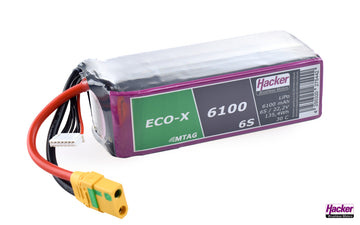 LiPo-Akku TF ECO-X MTAG, 6S/6100mAh, 22.2V, 30C Dauer, Hacker # 96100631