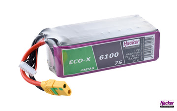 LiPo-Akku TF ECO-X MTAG, 7S/6100mAh, 25.9V, 30C Dauer, Hacker # 96100731