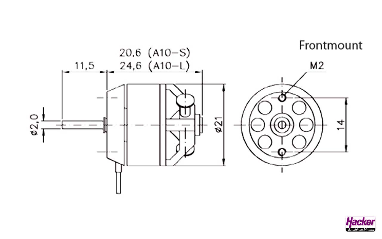 Hacker A10- 13L, 1200 RPM/Volt