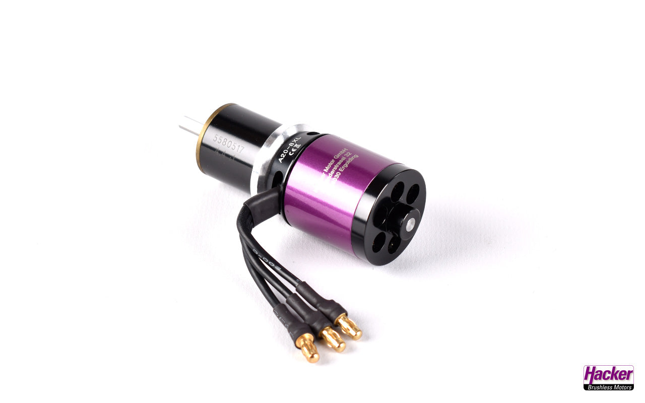 Hacker A20- 8XL, EVO, 14-pole, with Maxxon 4.4:1 gearbox