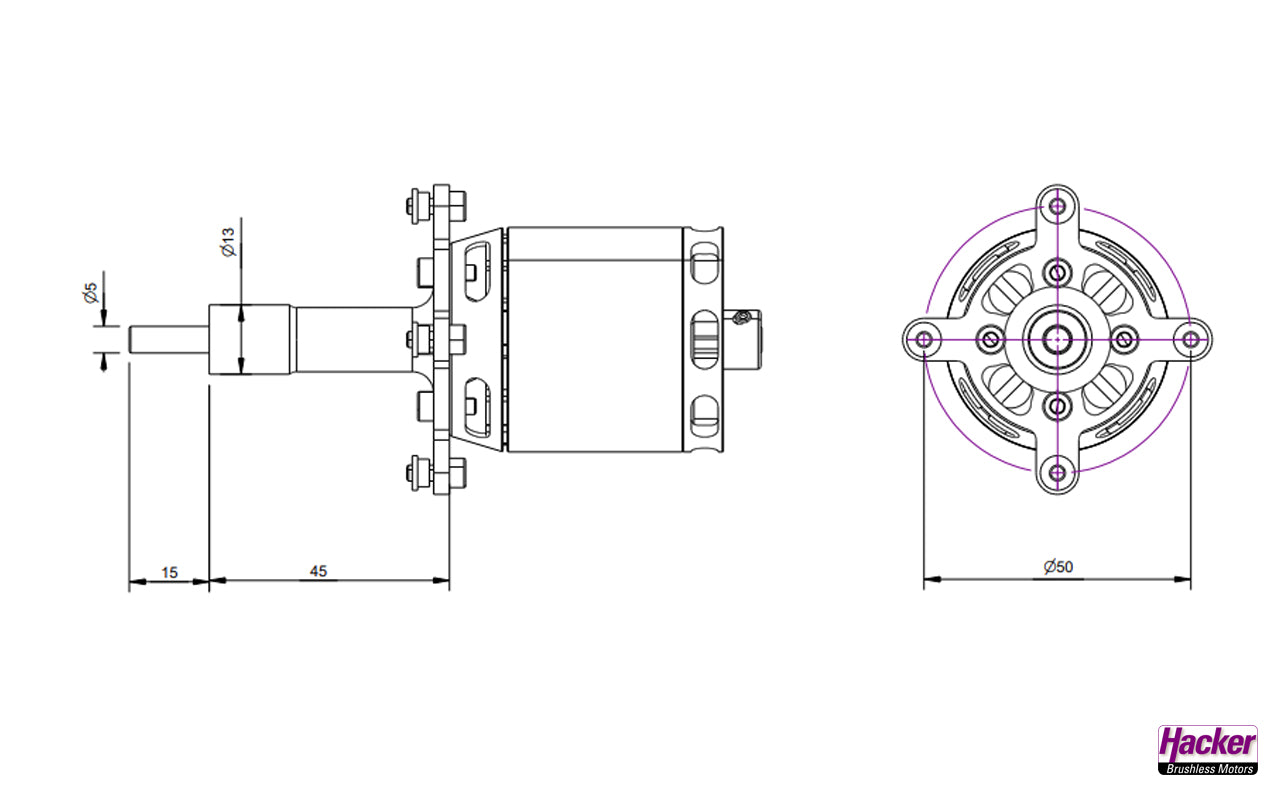 A40-Glider Conversion Kit für schlanke Rümpfe, Hacker # 97840029