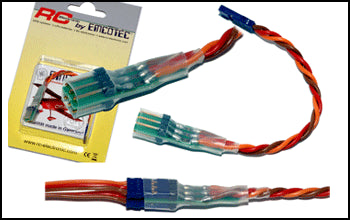 Servo Extension Cable 10cm (Graupner/JR Connector), Emcotec # A81040